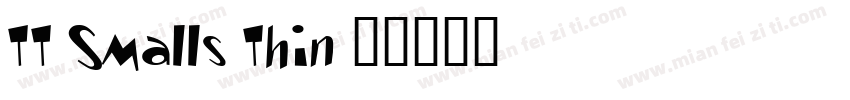TT Smalls Thin字体转换